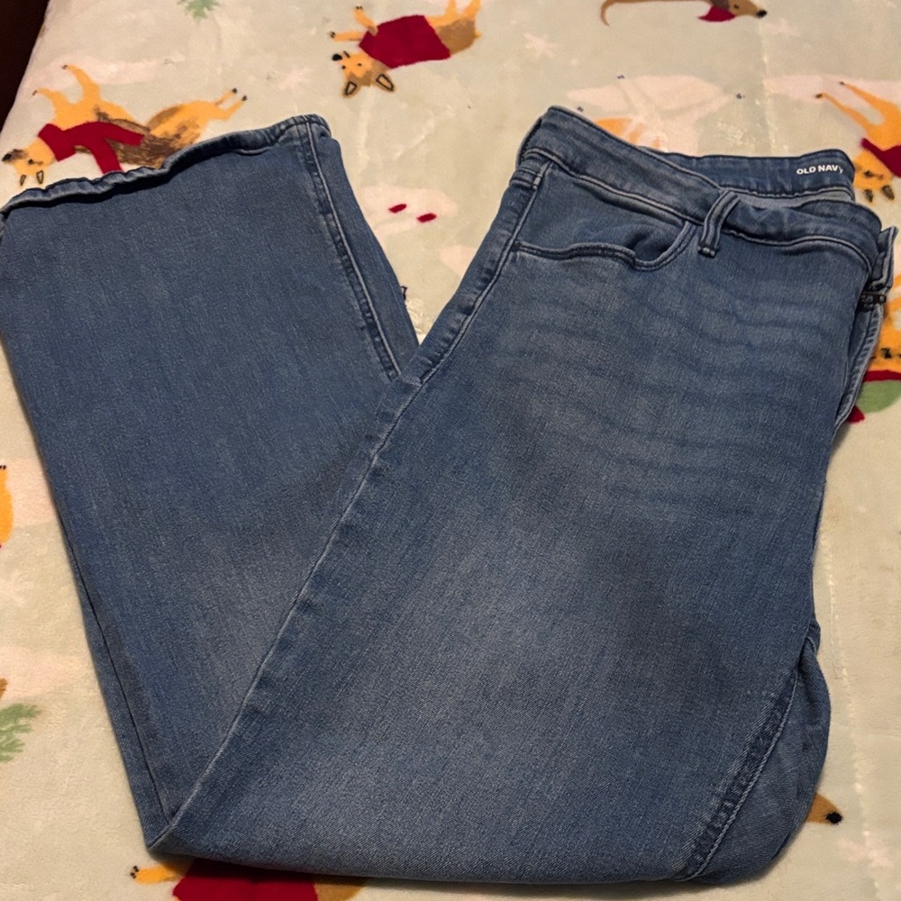Old Navy Light Blue High Rise Flare